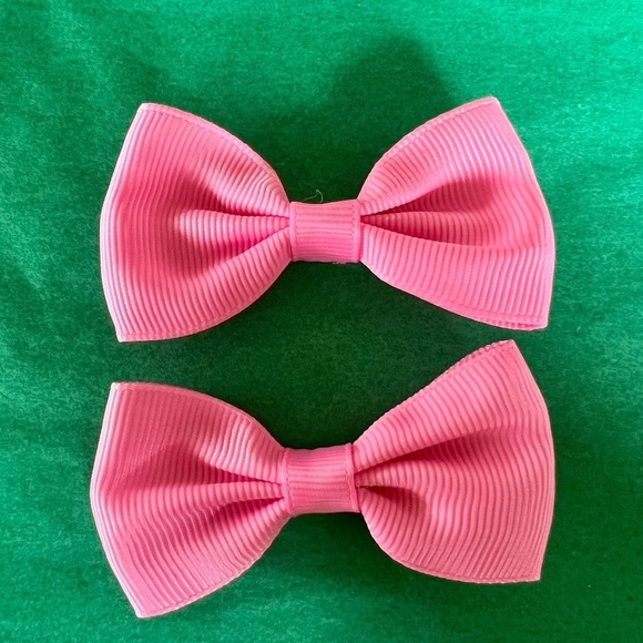 NWOT 🥀 Girl's Colorful Cute 2PK Hair Bow Clips - Picture 6 of 10